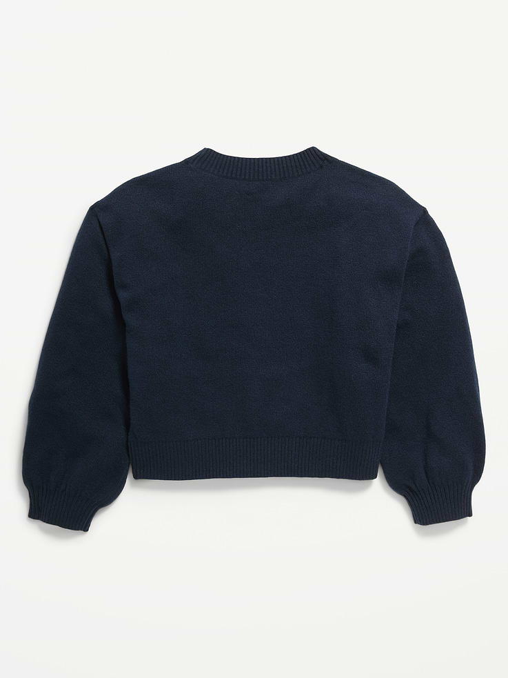 Image 3 of 4, SoSoft Long-Sleeve Graphic Sweater for Girls