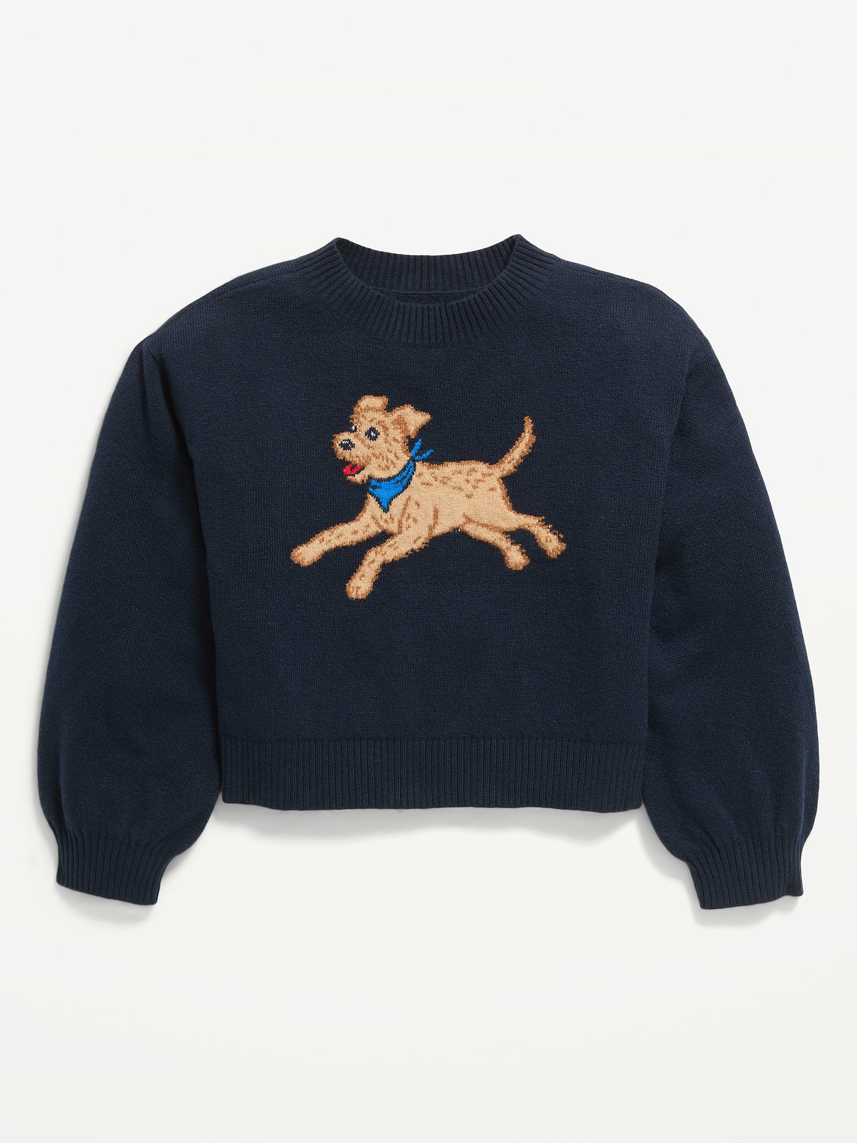 Image 2 of 4, SoSoft Long-Sleeve Graphic Sweater for Girls