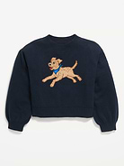 Image 2 of 4, SoSoft Long-Sleeve Graphic Sweater for Girls