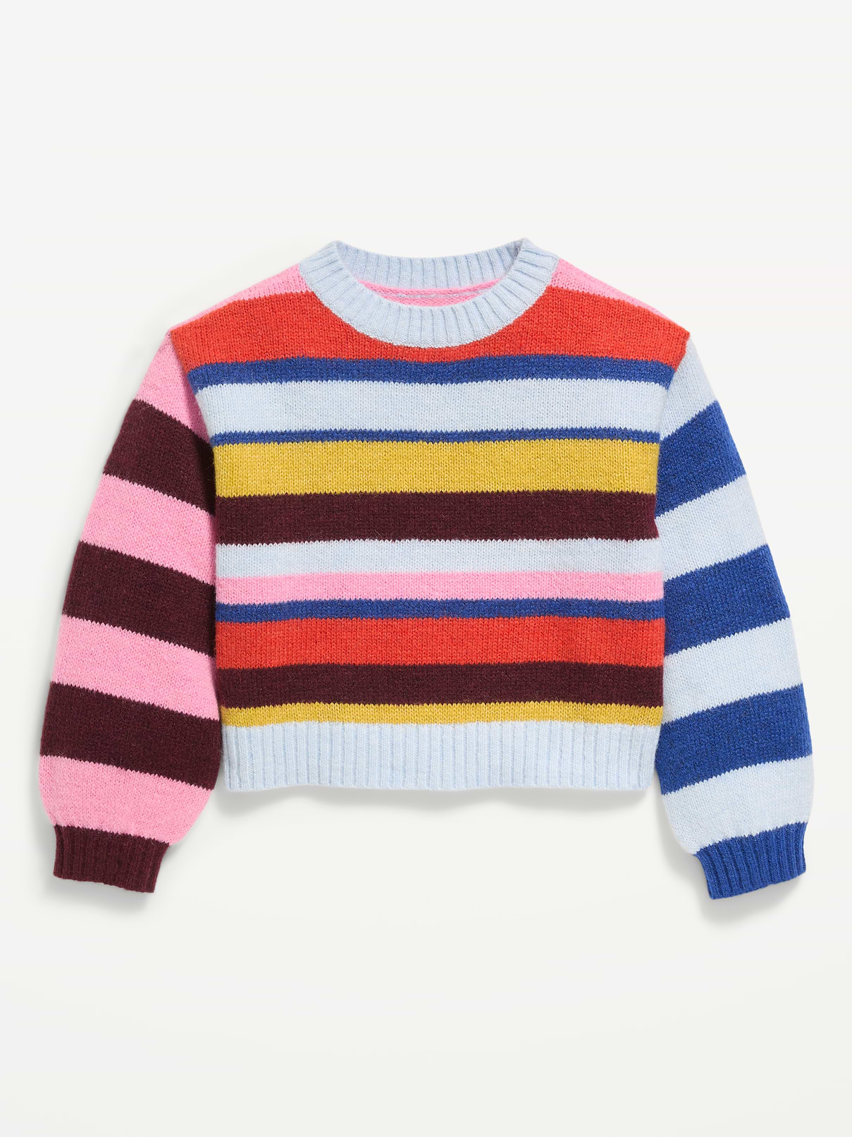Image 2 of 3, SoSoft Long-Sleeve Graphic Sweater for Girls