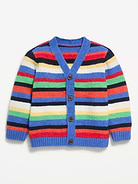 Image 2 of 3, Oversized Wool-Blend Striped Cardigan for Toddler Boys
