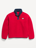 Image 2 of 3, Cozy Sherpa Mock-Neck Pullover for Boys