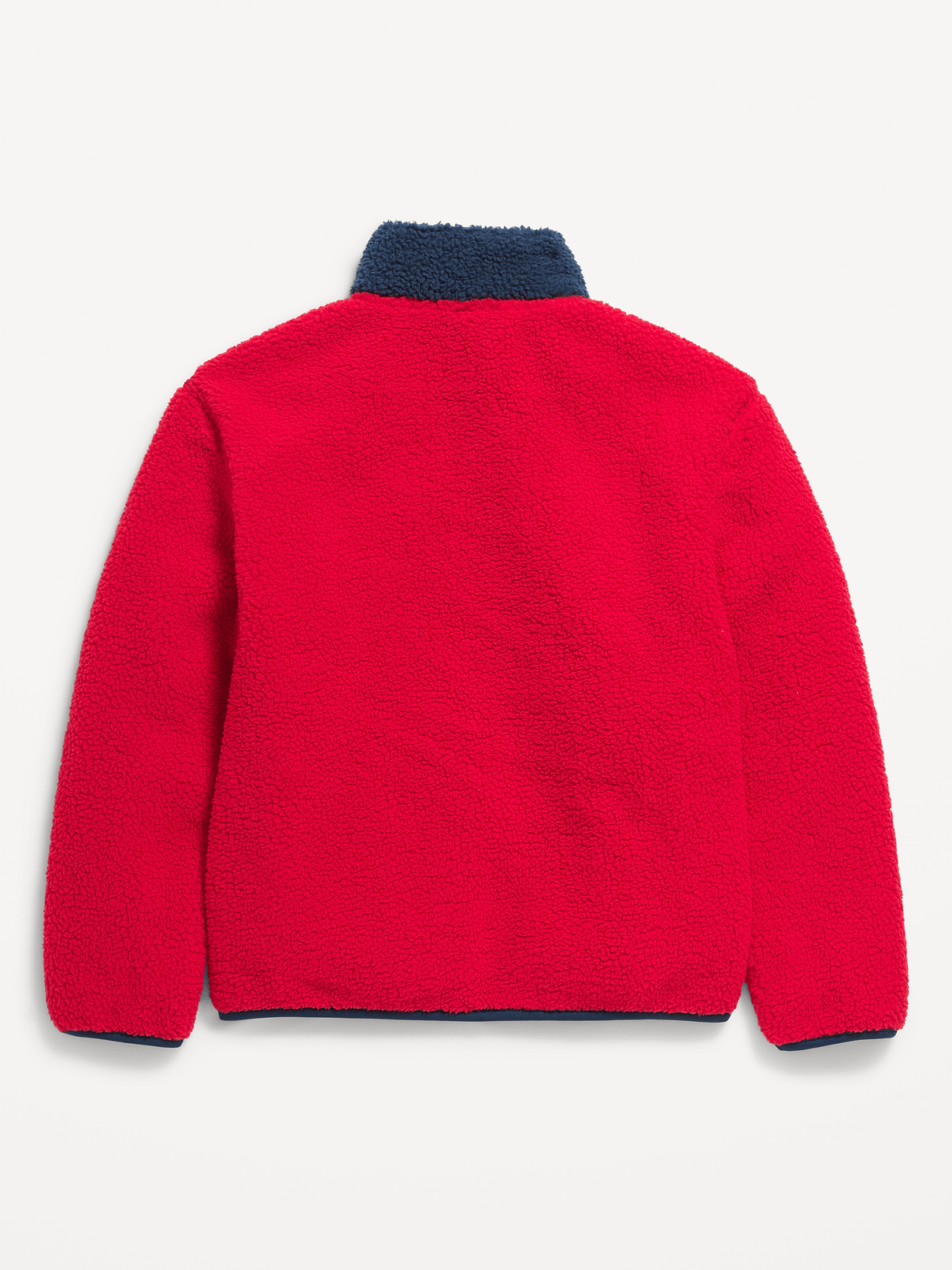 Image 3 of 3, Cozy Sherpa Mock-Neck Pullover for Boys