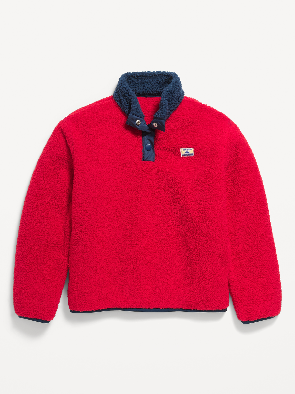 Image 1 of 3, mock neck, buttoned placket, long sleeves, easy pullover style, Product #1182350