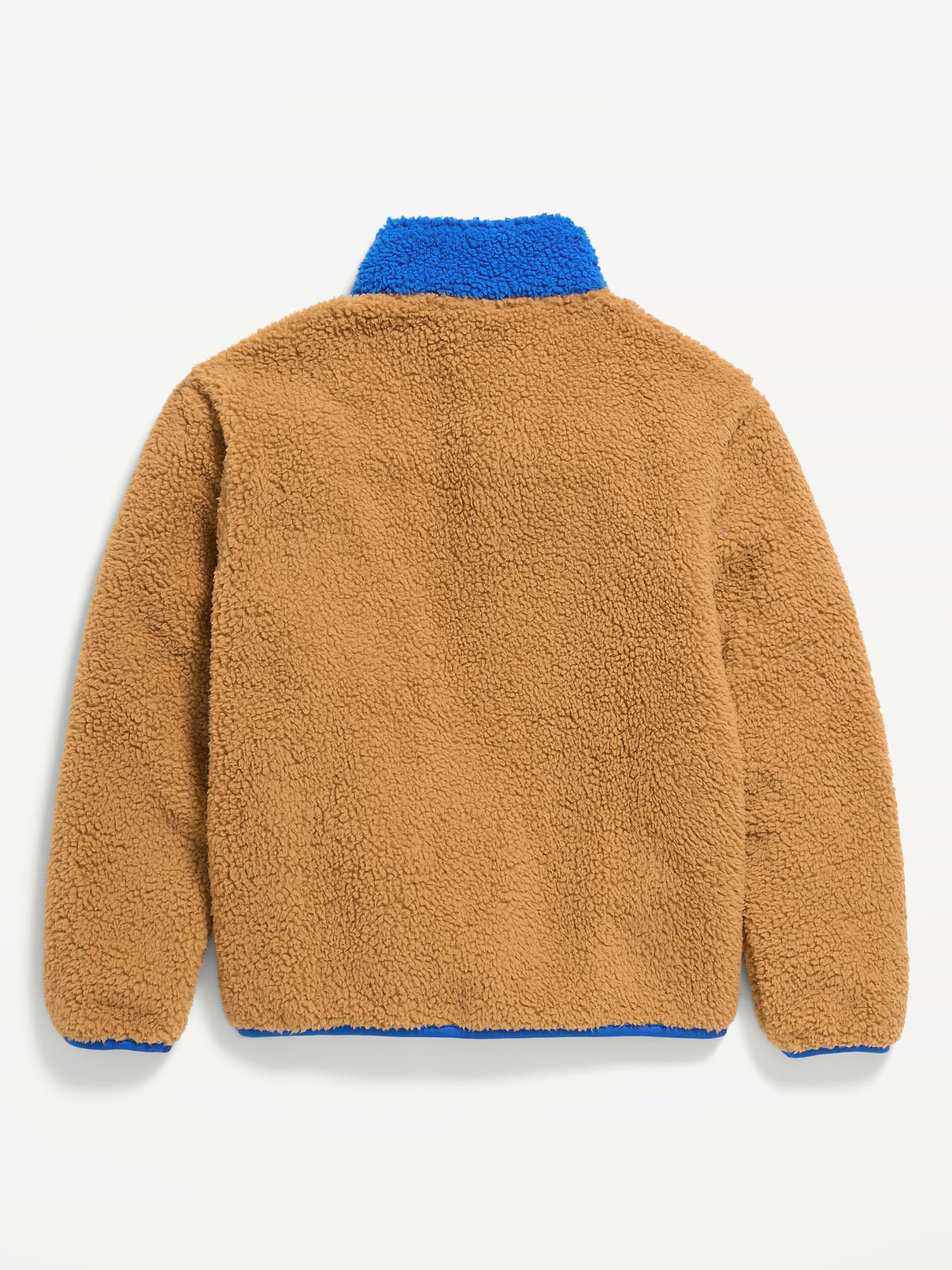 Image 3 of 3, Cozy Sherpa Mock-Neck Pullover for Boys