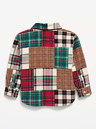 Image 3 of 3, Printed Long-Sleeve Corduroy Shirt for Toddler Boys