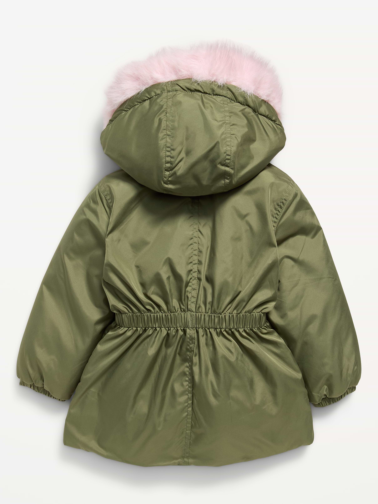 Image 3 of 3, Faux-Fur Trim Parka Jacket for Toddler Girls