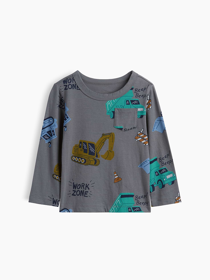 L'image numéro 1 présente T-shirt à poche Agencez à volonté pour Bébé et Tout-petit
