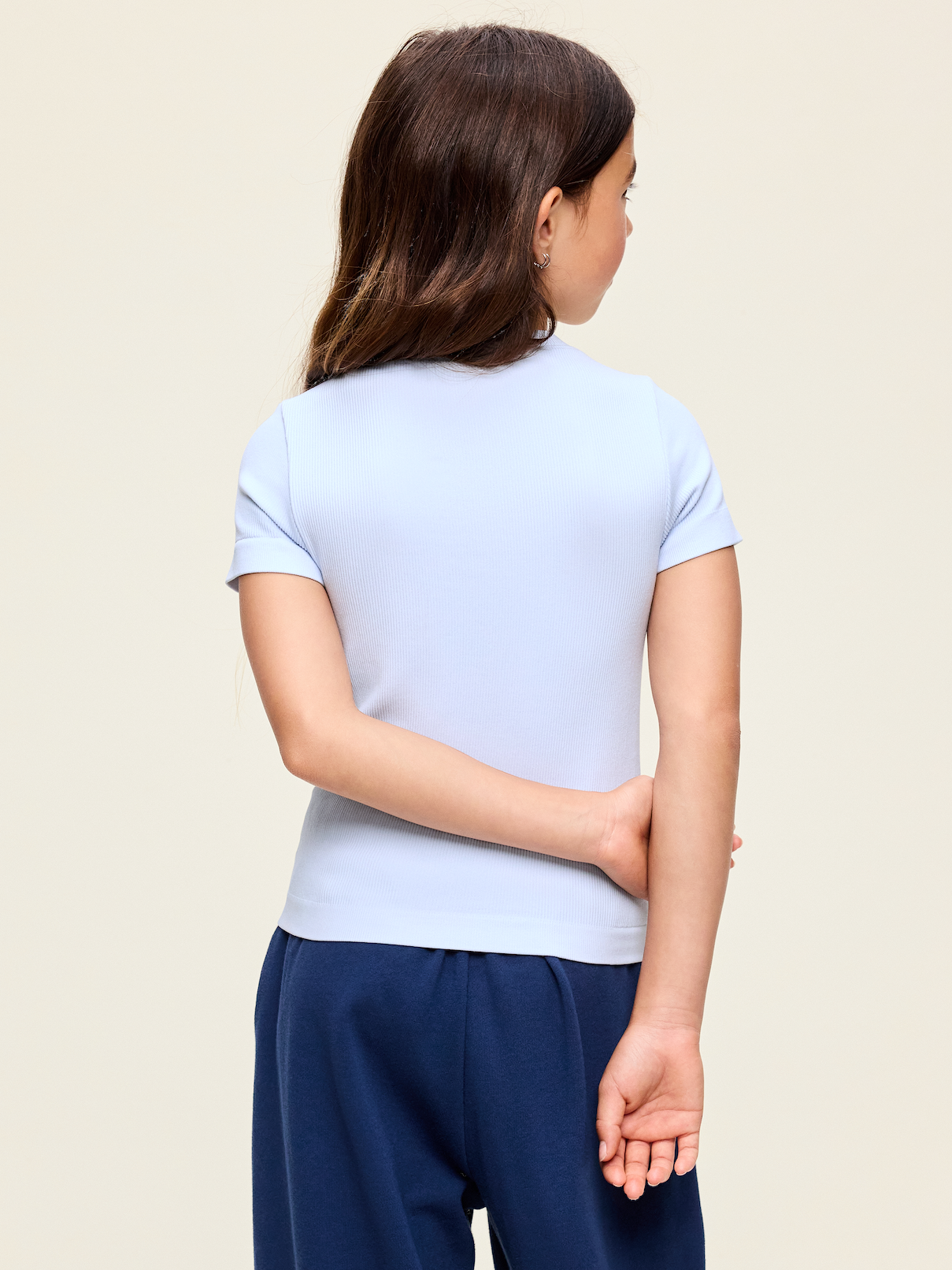 Image number 2 showing, Fitted Seamless Ribbed Performance Top for Girls