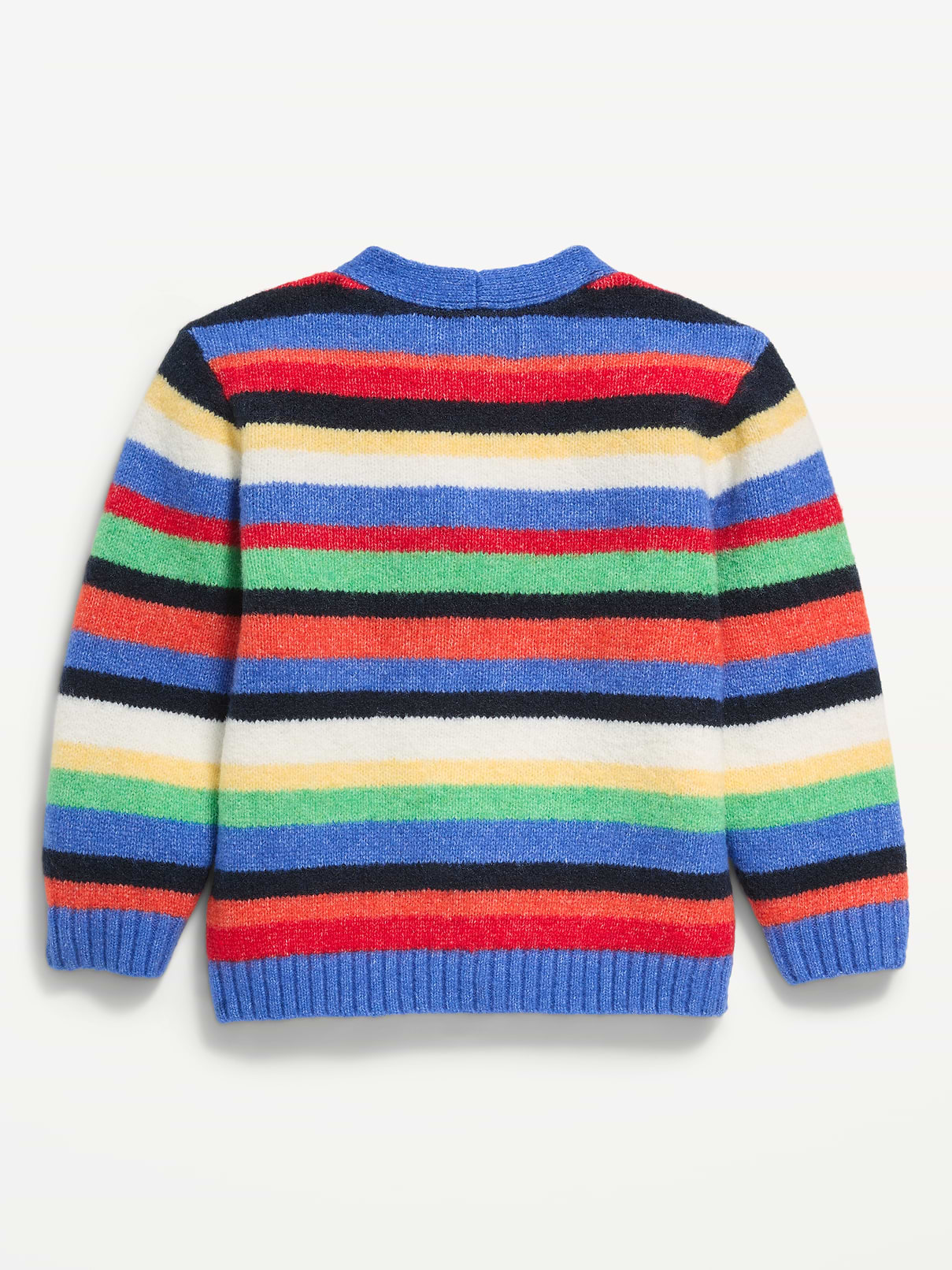 Image 3 of 3, Oversized Wool-Blend Striped Cardigan for Toddler Boys