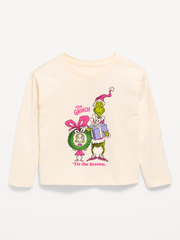 Dr. Seuss™ Grinch Long-Sleeve Graphic T-Shirt for Toddler Girls