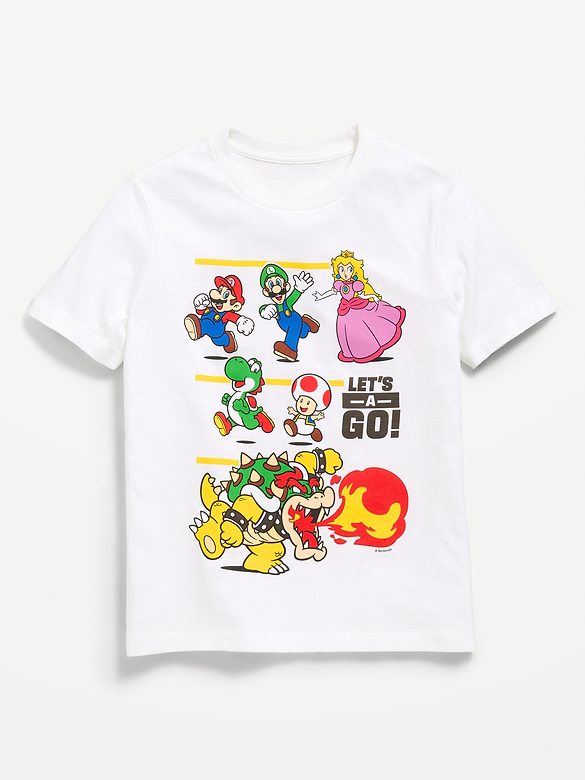 Super Mario™ Gender-Neutral Graphic T-Shirt for Kids