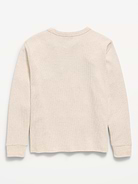 Image 3 of 3, Long-Sleeve Waffle-Knit Logo Graphic T-Shirt for Boys