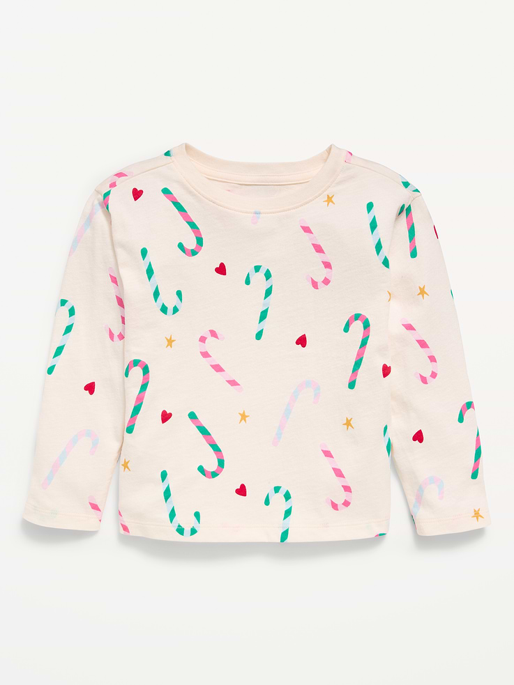 Image 1 of 1, crew neck, long sleeves, drop shoulders, all-over print, Product #1184901