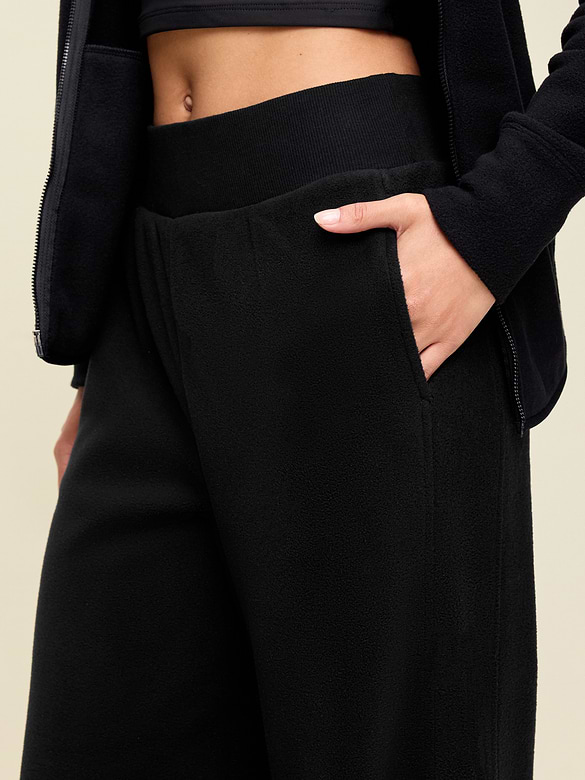 Extra High-Waisted Performance Fleece Wide-Leg Sweatpants