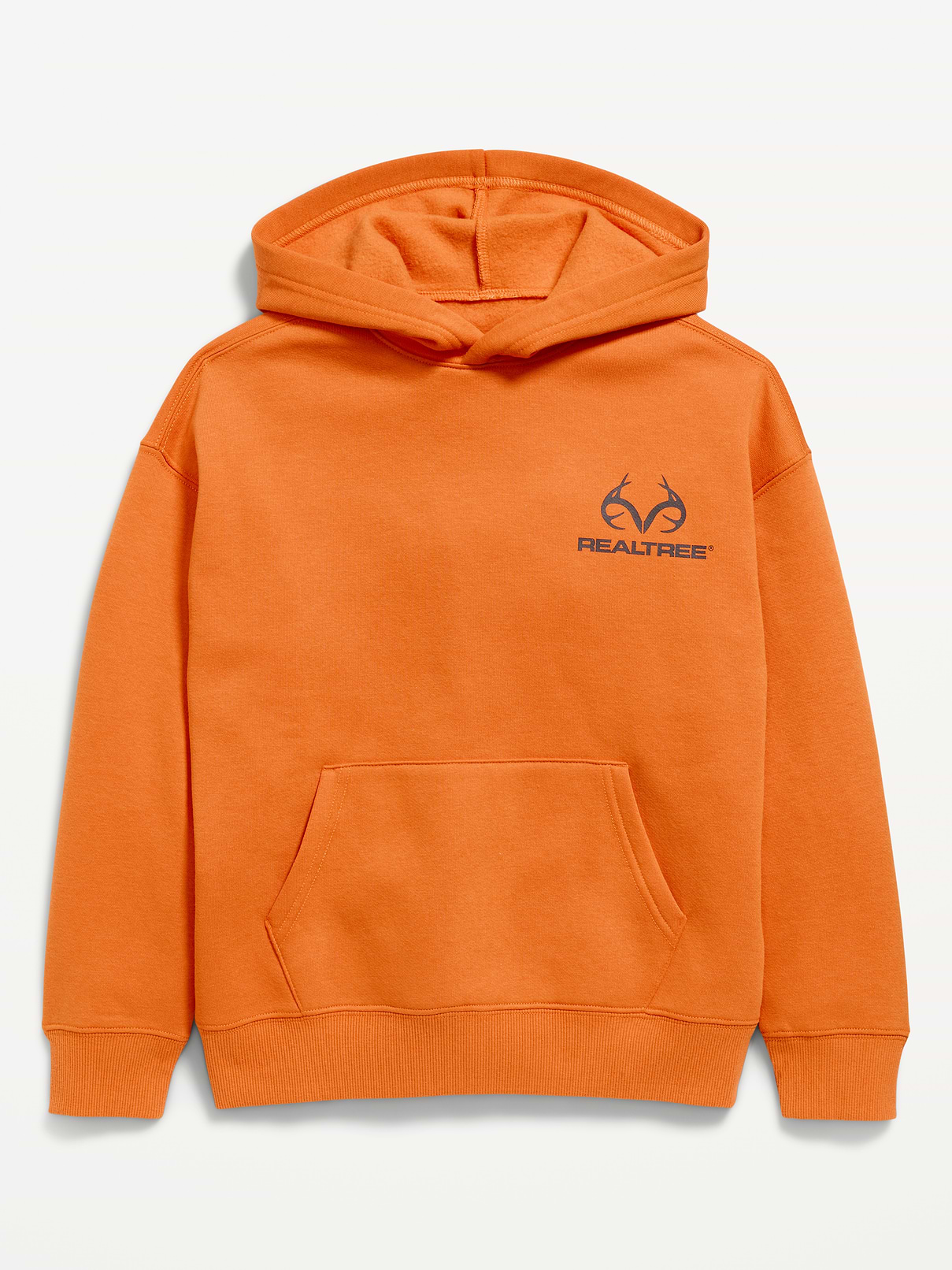 Image 1 of 2, built-in hood, long sleeves, drop shoulders, kangaroo pocket, licensed graphic at front and back, REALTREE® is a registered trademark of Jordan Outdoor Enterprises, Ltd., Product #906072