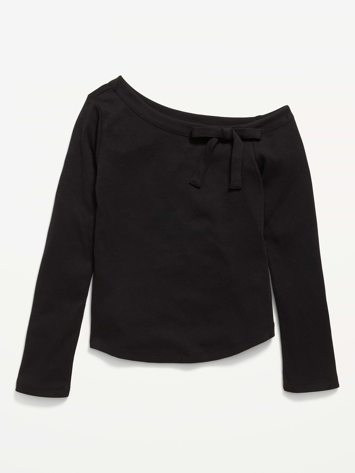 Image 1 of 1, off-shoulder neckline, long sleeves, large bow detail at neckline, Product #906032