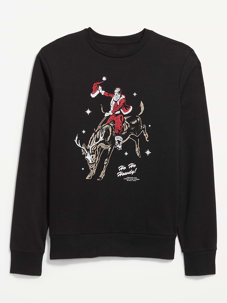 Image 4 of 4, Graphic Crew-Neck Sweatshirt