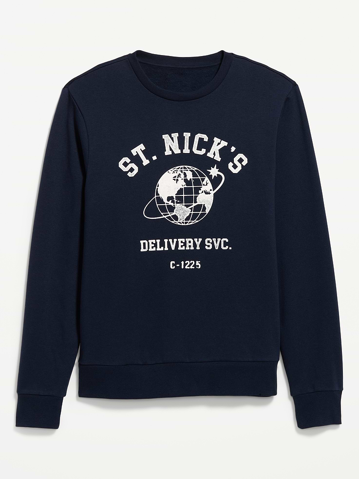 Image 4 of 4, Graphic Crew-Neck Sweatshirt