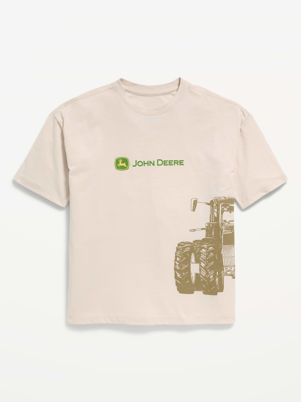 Image 1 of 1, crew neck, short sleeves, drop shoulders, licensed graphic, Copyright © 2026 Deere & Company. All Rights Reserved., Product #906220