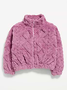 Image number 1 showing, Oversized Sherpa Jacket for Girls