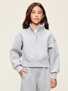 Image number 1 showing, Bounce Fleece Half-Zip Pullover Sweatshirt for Girls