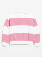 Image 3 of 3, Oversized Long-Sleeve Collared Fleece Sweatshirt for Girls