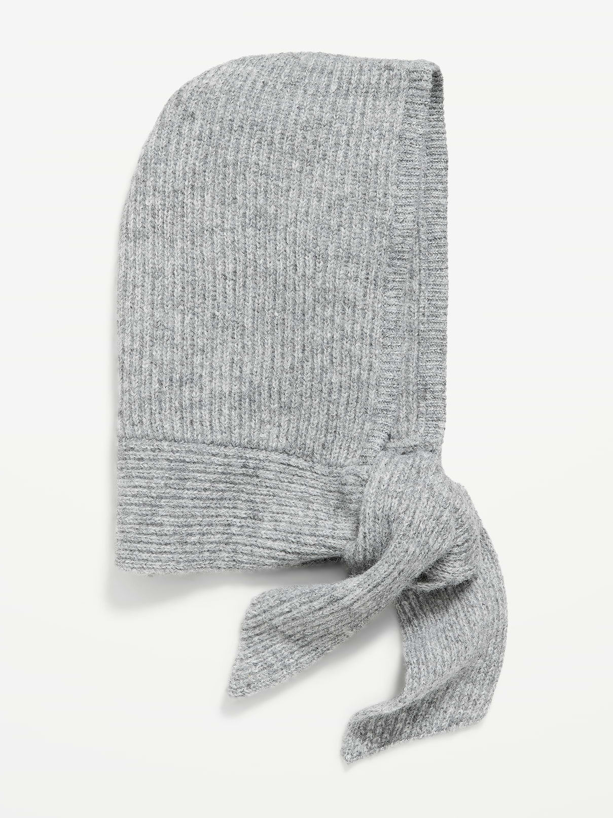 Image number 1 showing, Rib-Knit Tie-Neck Bonnet