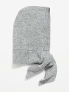 Image number 1 showing, Rib-Knit Tie-Neck Bonnet