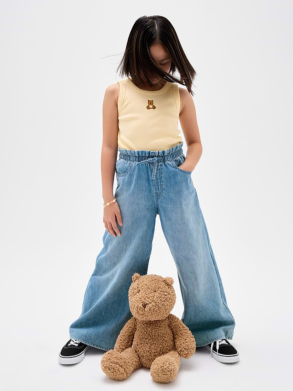 Kids Mid Rise SuperLight Pull-On Baggy Jeans