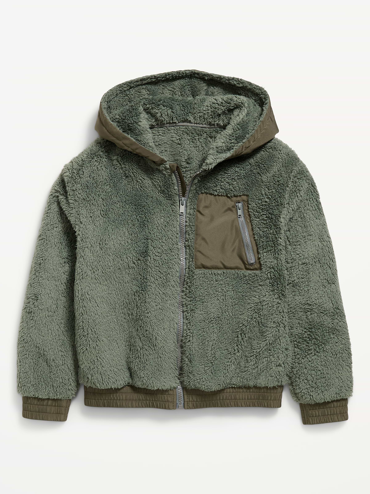 Sherpa Full-Zip Utility Jacket for Boys