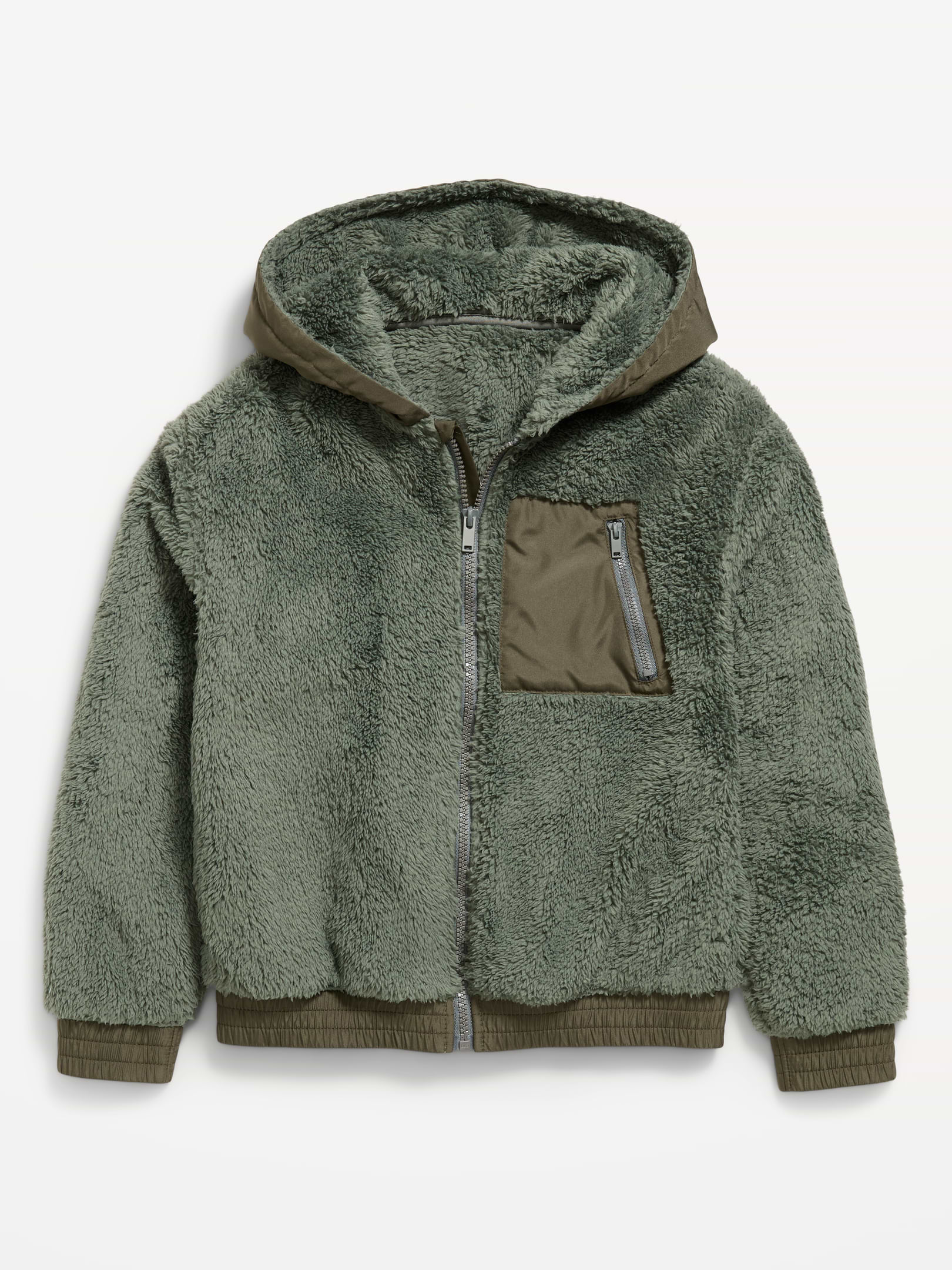Image 1 of 1, built-in hood, long sleeves, zippered utility pocket at chest, on-seam pockets, Product #908023