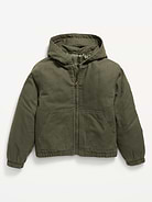 Image 1 of 1, built-in hood, long sleeves, hand-warming pockets, full zipper, Product #907985