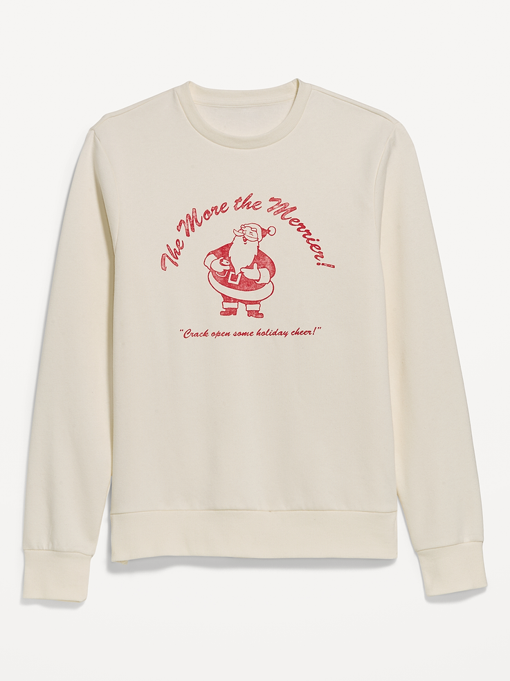 Image 4 of 4, Graphic Crew-Neck Sweatshirt