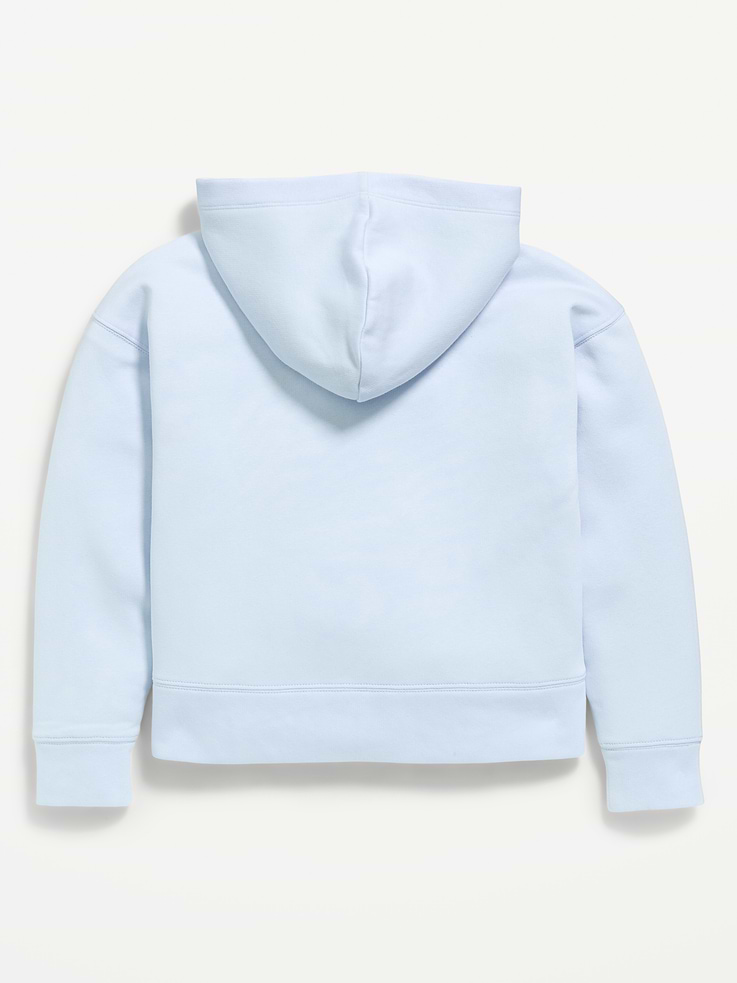 Image 3 of 3, Logo Graphic Sherpa-Lined Zip Hoodie for Girls