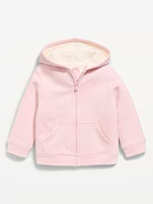Image 1 of 1, built-in hood, long sleeves, logo graphic at front, hand-warming pockets, sherpa lining, available exclusively online and at old navy outlet stores., Product #908841