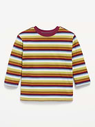 Image 1 of 1, crew neck, long sleeves, all-over stripes, Product #914386