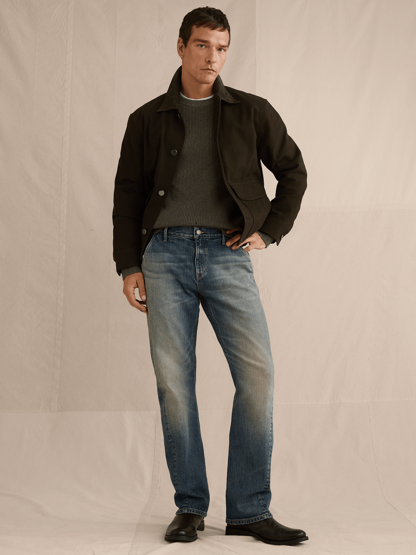 Image number 1 showing, Straight Twisted Seam Jean