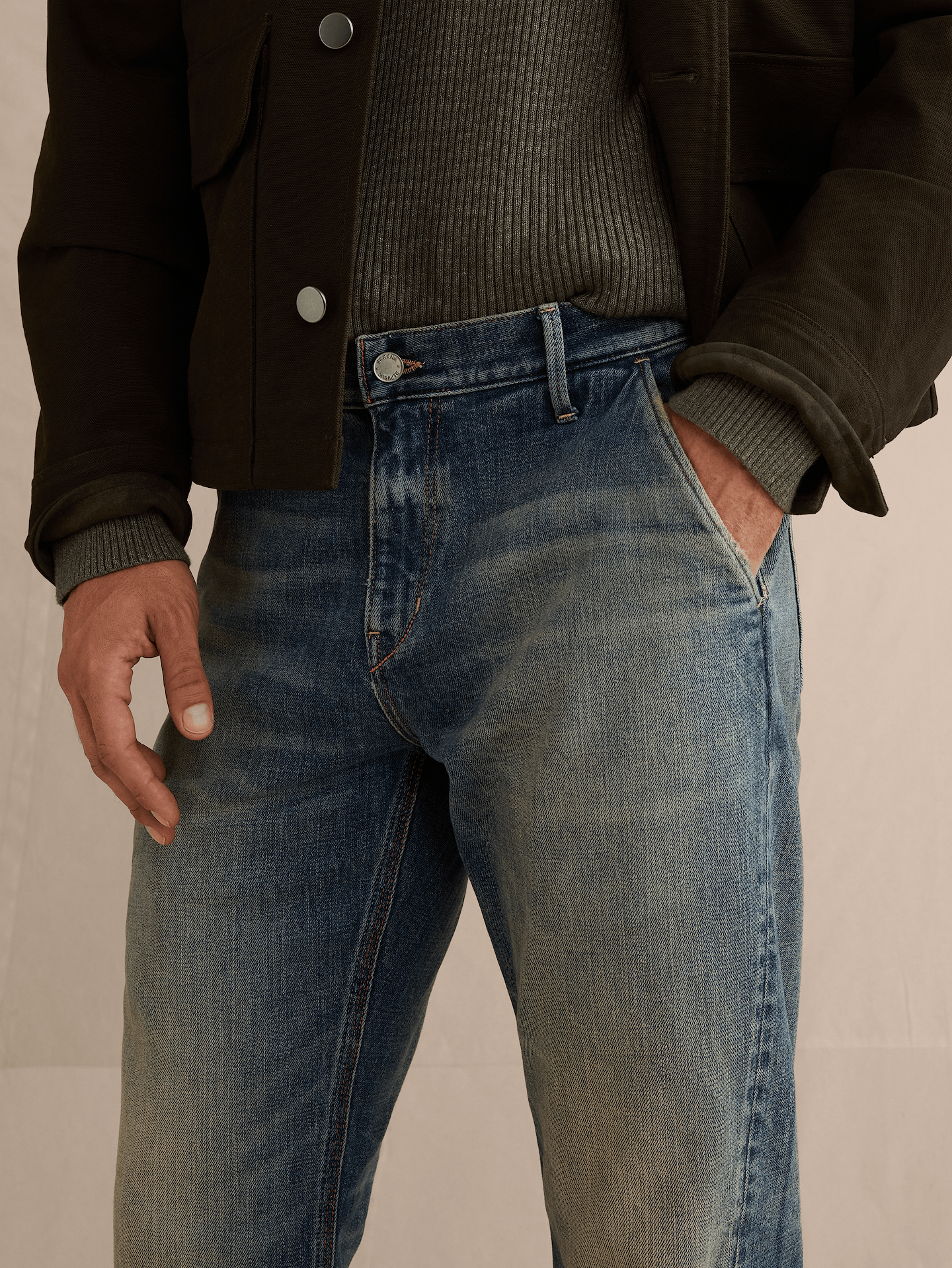 Image number 4 showing, Straight Twisted Seam Jean