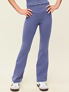 Image number 1 showing, High-Waisted PowerChill Crossover Flared Leggings for Girls