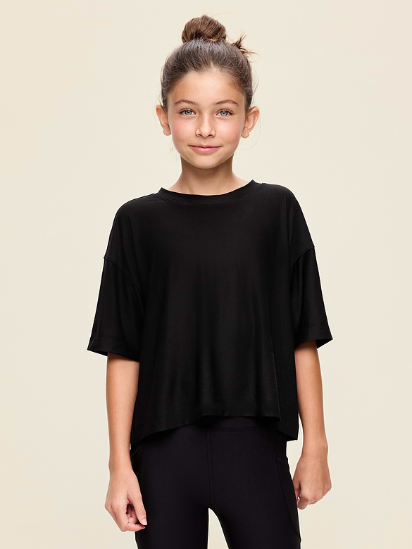 T-shirt droit à manches courtes NuageSport pour fille