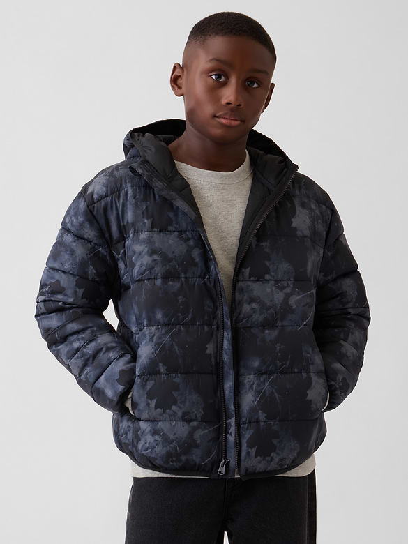 Recycled Kids Lightweight Puffer Jacket