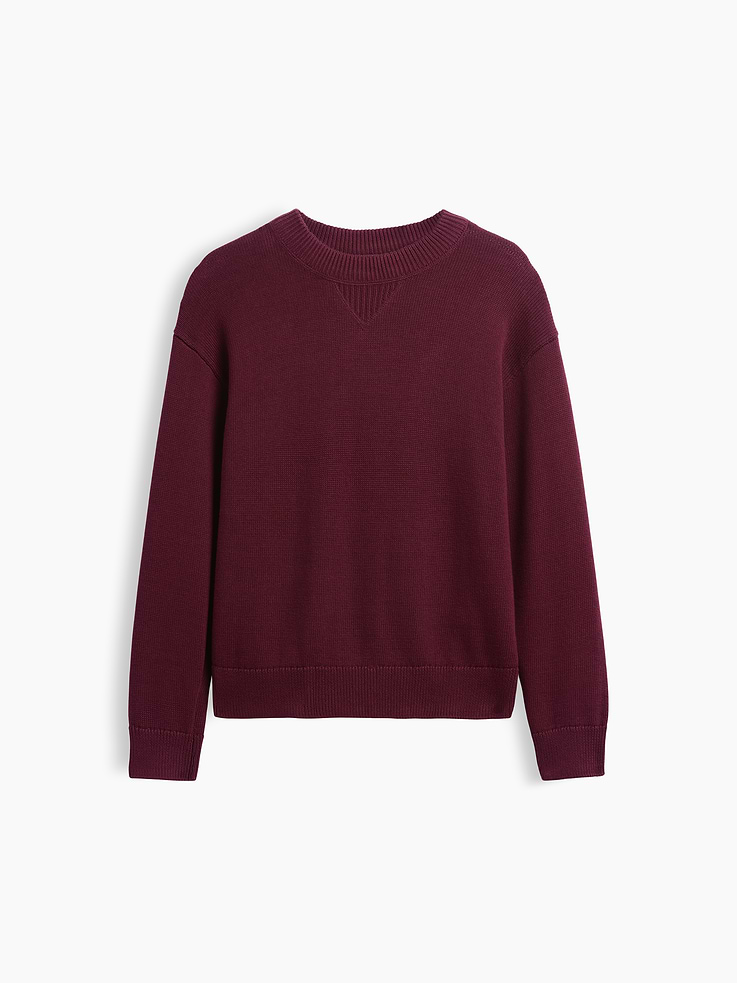 Image number 2 showing, 100% Cotton Relaxed Shaker Sweater