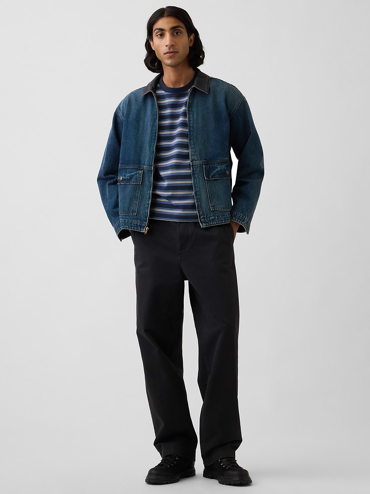 Image number 4 showing, Heavyweight Twill Baggy Khakis