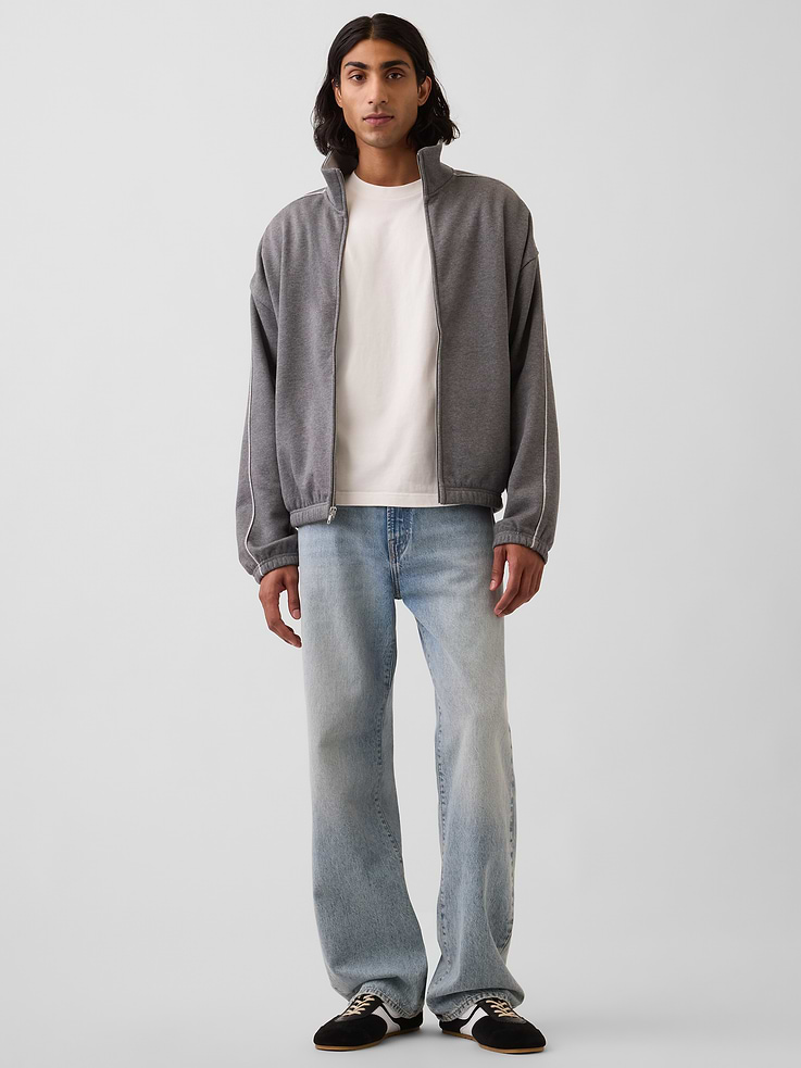 Image number 2 showing, Heavyweight Oversized Zip Jacket