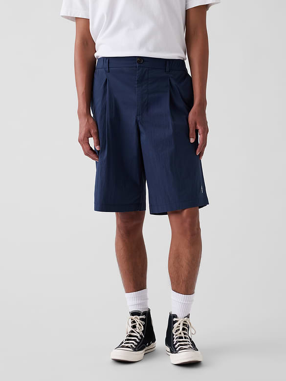 Gap × Malbon Textured Poplin Baggy Shorts