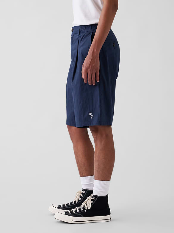 Gap × Malbon Textured Poplin Baggy Shorts