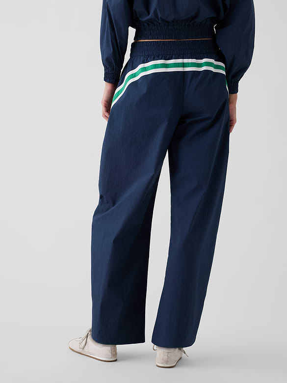 Gap × Malbon Textured Poplin Barrel Track Pants