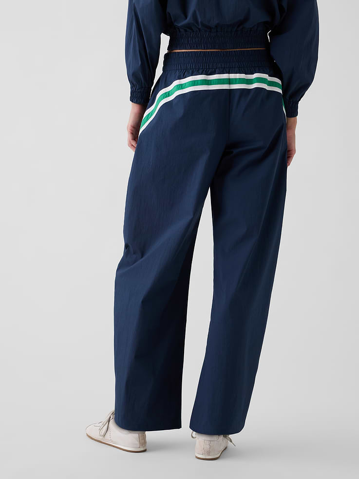 Image number 6 showing, Gap × Malbon Textured Poplin Barrel Track Pants