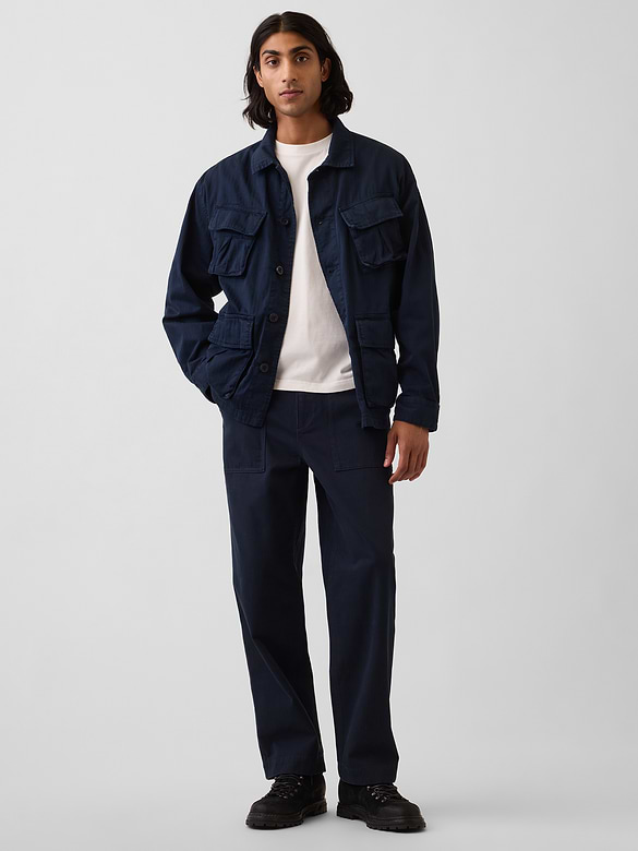 Herringbone '90s Loose Pants